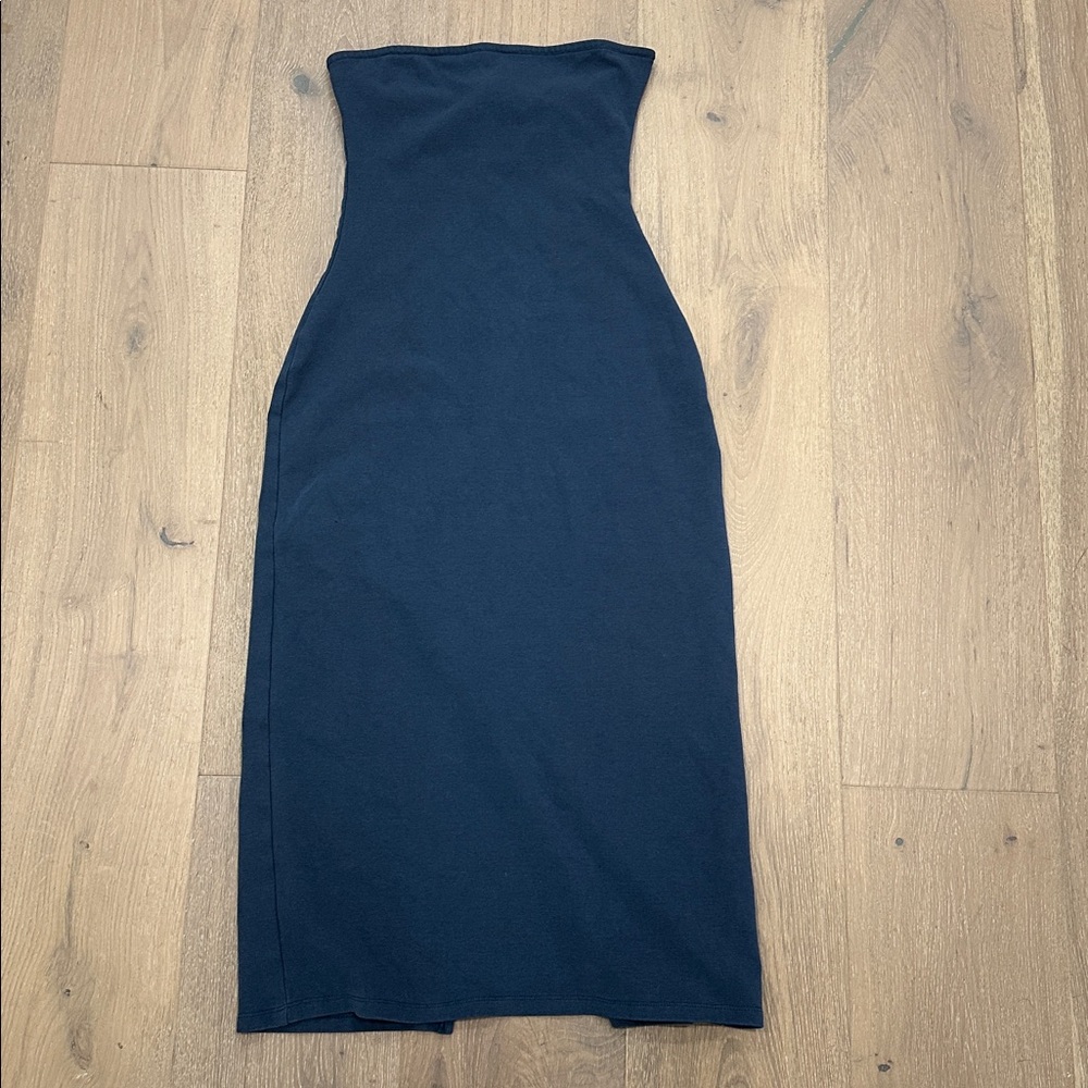 WeWoreWhat Navy Strapless Bodycon Dress Small
